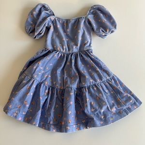 Alice + Ames THE JULIET DRESS IN BLUE ANEE FLORAL.